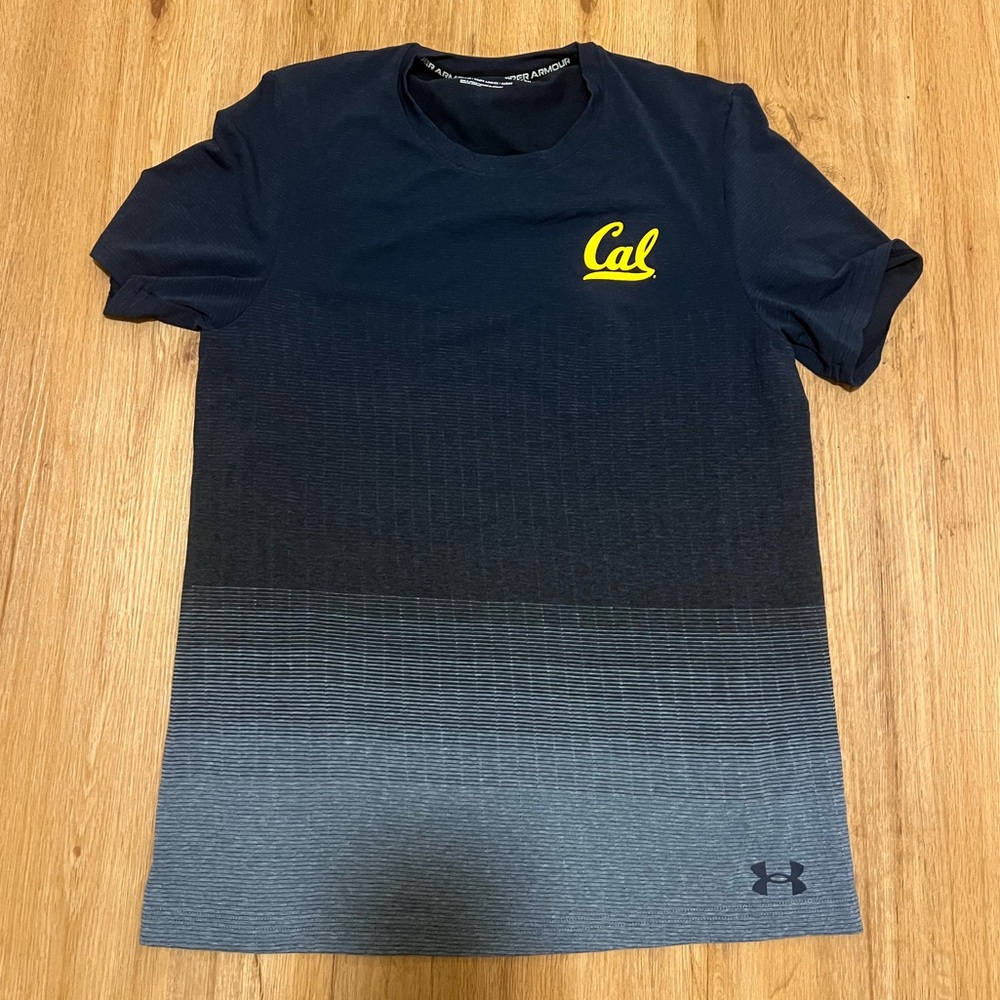 Under Armour Cal Branded Navy Gradient Dri-FIT Tee